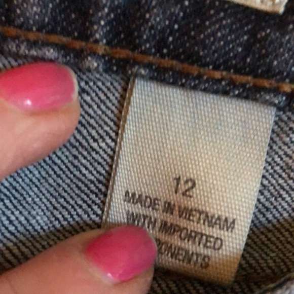 DKNY size 12 blue jeans classic straight leg slight boot stretch like new - Picture 9 of 16